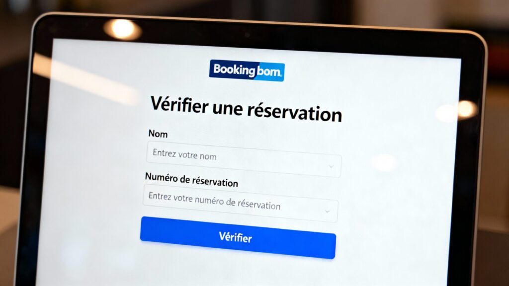 Vérifier une réservation sur booking avec SMS